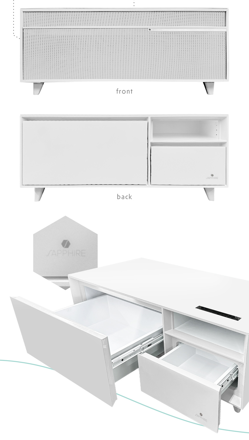 STB80 | SAPPHIRE / 冷蔵庫付テーブル 【サファイア公式サイト】